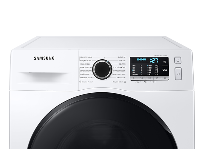 Samsung WD80TA046BE1AH 8 Kg/5 Kg 1400 Devir Beyaz Kurutmalı Çamaşır Makinesi